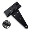 T-Hinges 6" - 2 Pack - Powder Coated Black -