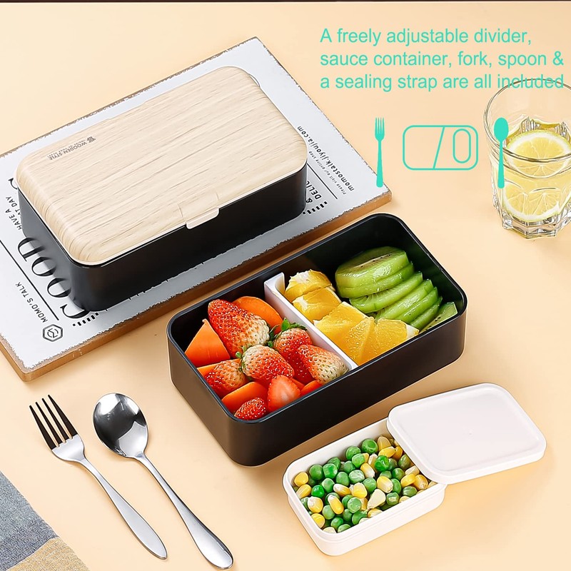 Original Bento Box Lunch Boxes Container Bundle Divider Lunch Container