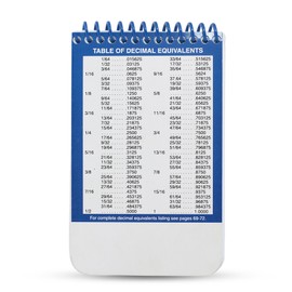 Morse Machinist's Practical Guide for Pocket or Toolbox - A Machinist Handbook to Basic Machinery Reference Information on Cutters, taps, Dies, Drill bits, endmills and Much More General info.