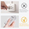 STARELO Extension Cord with Switch 3-Prong Indoor White Extension Cord,1625W