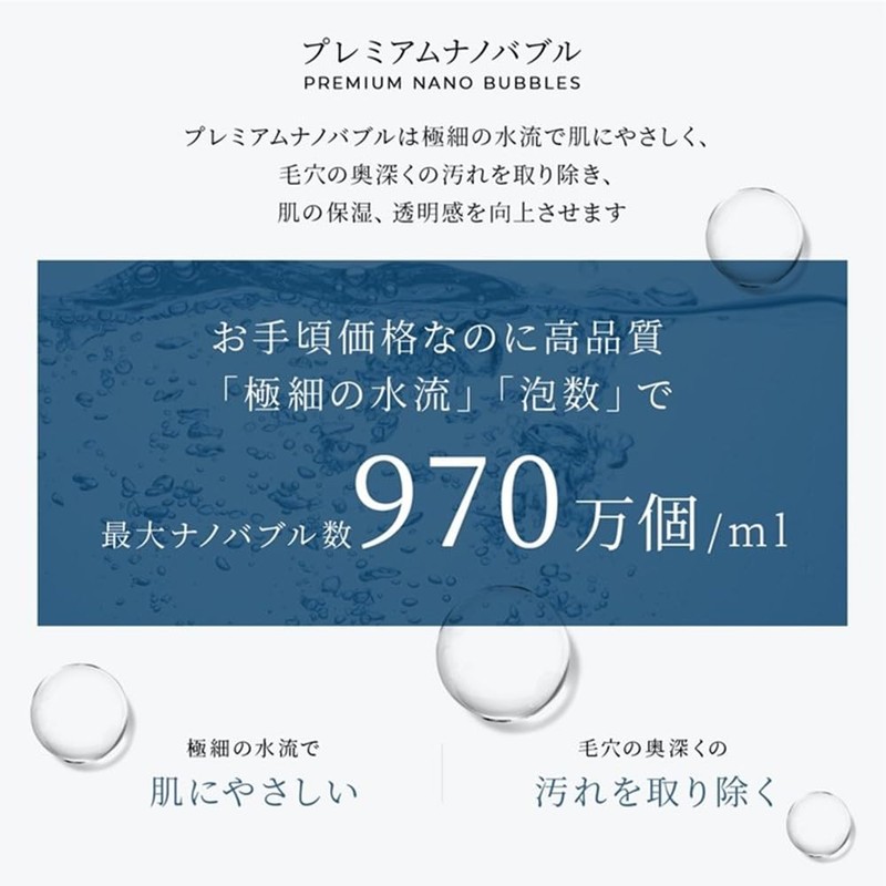 AiS to you Shower Head, Silky Refreshing, Premium Nano Bubble,