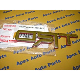 Toyota Tacoma 4Runner Tundra TRD Red Emblem Metal OEM Genuine Toyota TRD