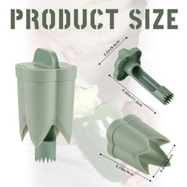 Pepper Seed Corer Remover Tool, Cuworlis 2 in 1 Fruit and Vegetable Core, Bell Pepper Cutter and Quick Cave Tool, Jalapeno Corer Cutter Deseeder Red Green Peppers