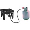 MCAMPAS 0-20 Psi Adjustable Propane Regulator with Hose. 4 FT