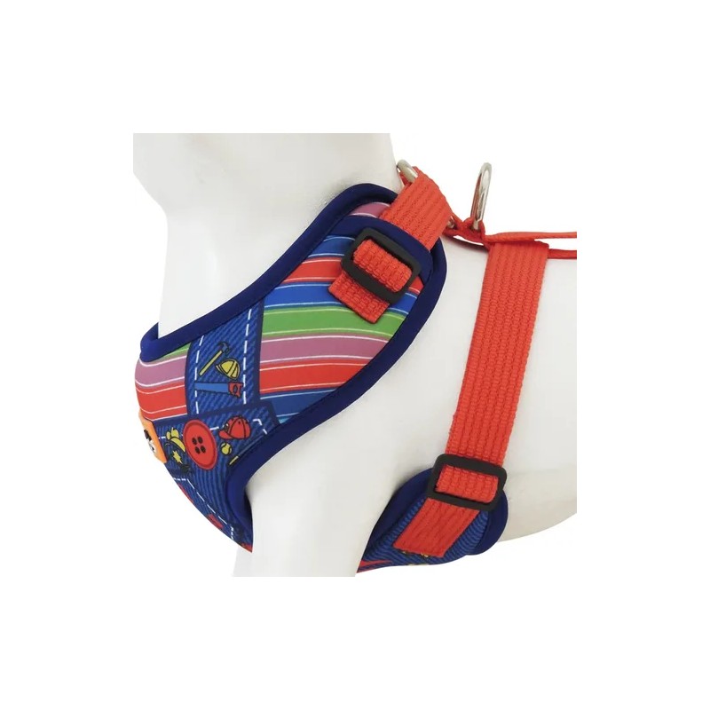 Arnés Pechera Ajustable Antitirones Para Perro Chico Mediano Chuky 5