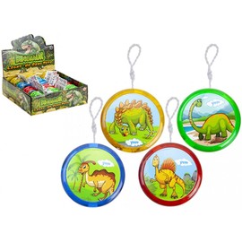 PMS 335009 Multicolor Dinosaur Round Light-Up Yoyo-5.5cm (1 Count) -Assorted Designs