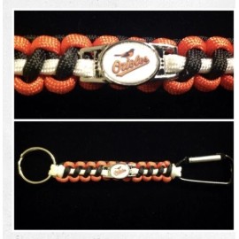 Baltimore Orioles Inspired Paracord Keychain