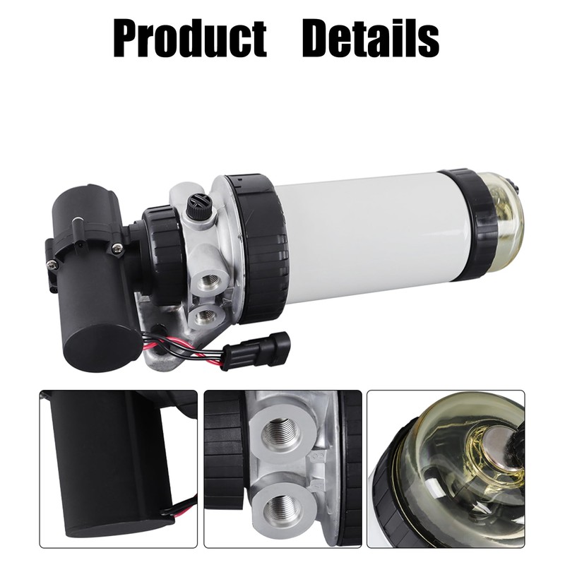 waltyotur Fuel Pump & Filter Assembly Replacement for New Holland