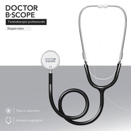 AIESI® Doctor B-Scope Double Head Professional Stethoscope for Adults Black