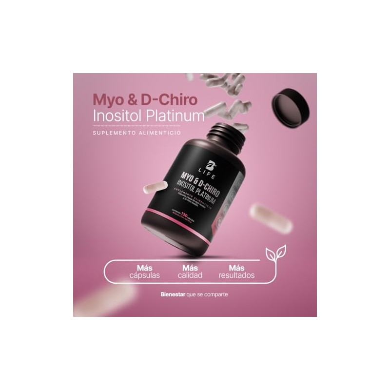 Life Myo Chiro Inositol Ratio 130 Cápsulas Ingredientes Naturales Platinum