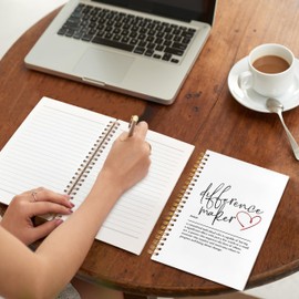 VIIJJUE Difference Maker Gifts Notebook, Appreciation Gifts Journal, Thank You Gifts Journals for Writing, Difference Maker Definition Hardcover Spiral Notebooks, 5.5x8.3 Inch