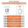 BWP 10 Pack Electrical Outlet Box Extender 1 Gang -