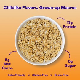 Magic Spoon Cereal, Chocolate Chip Cookie 4-Pack of Cereal + Spoon - Keto & Low Carb Lifestyles, Gluten & Grain Free, High Protein, 0g Sugar