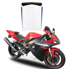 Topteng Rear Seat Cowl,Motorcycle Rear Passenger Pillion Solo Seat Cowl Hard ABS Pad Motor Fairing Tail Cover for Yamaha YZF R1 2002-2003 Fairing