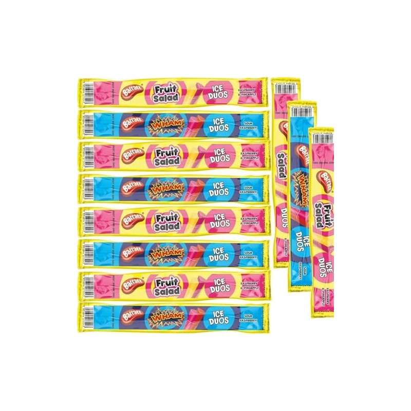 Barratt Fruit Salad and Wham Ice Duos, Assorted Flavours, 105ml