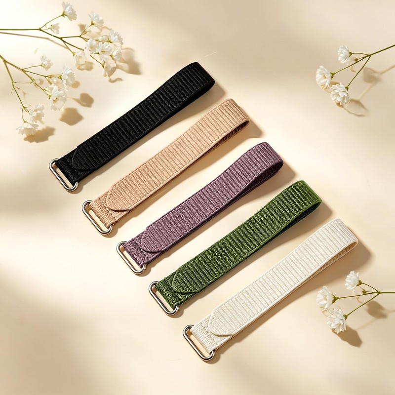 Oanux 5 Pack Nylon Loop Wristband Compatible with Hume Band