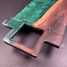 Modern Square Charcuterie Board Handle Acrylic Router Template