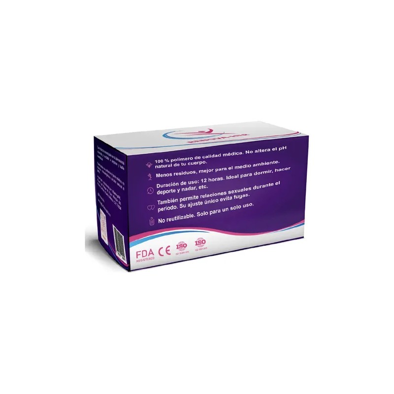 Discos Menstruales Desechables Renova-Her Rosa Morado Unitalla 14 piezas