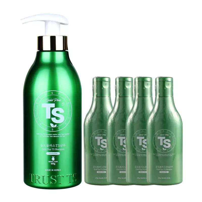 TS 골드플러스 샴푸 본품 500g 1개 + 미니 100g 4개