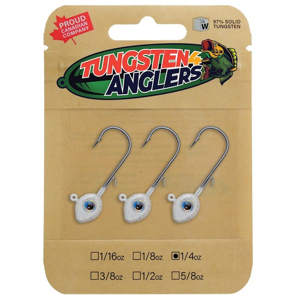 Tungsten 4 Anglers - 97% Pure Tungsten Forward Facing Live
