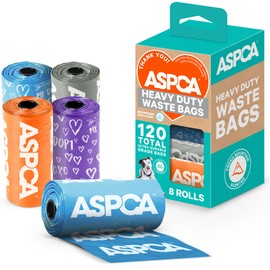 ASPCA Assorted Dog Poop Bags - 8 Rolls(120 Bags)