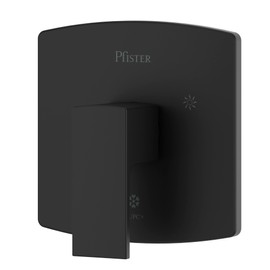 Pfister R89-1PFM Pfirst Modern Pressure Balanced Valve Trim Only with Single Lever Handle - Less Rough In - Matte Black