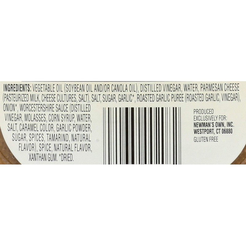 Newman's Own Parmesan & Garlic Salad Dressing 16 oz