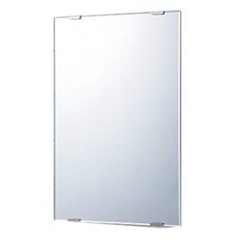 Topre JM-1N Moisture-Resistant Mirror with Mounting Hardware 14.0 x 10.0 x 0.2 inches (355 x 254 x 5 mm)