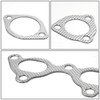 DNA Motoring GKTSET-3000GT Aluminum Exhaust Manifold Header Gasket Set Replacement,Metallic