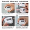 Fridge Lock with Code, Pack of 4 Fridge Locks, No