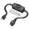 3-Prong Outdoor Waterproof Extension Switch Cord, in-Line On/Off Switch Extension