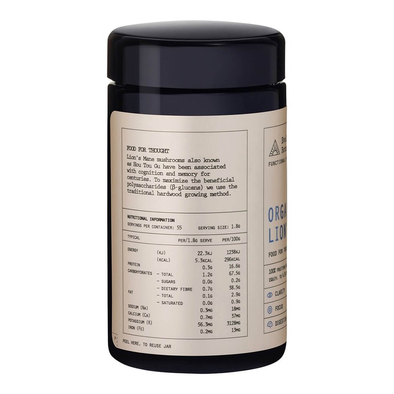 Evolution Botanicals Organic Lion's Mane, 100g