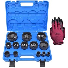 Spindle Nuts Socket Kit Ball Joints Axle Locknut Remove Install Locking Hub Socket for KM Groove Nuts, Compatible with GM, Dodge, Ford, and GMC