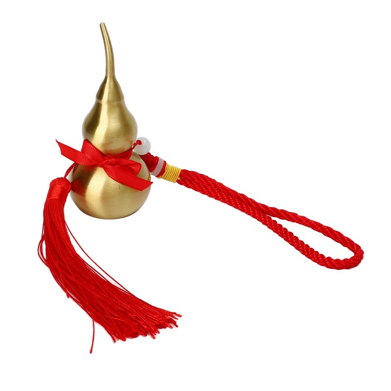 Feng Shui Wu Lou Red Lucky Tassel 10cm High Rope