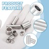 PATIKIL 6 Pcs Stainless Steel Spacers, 12mm ID x 16mm