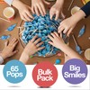 Cotton Candy Mini Lollipops – 65 Count Bulk Candy Pack,