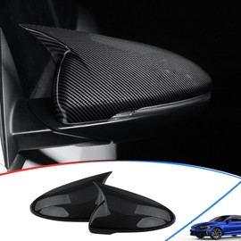 Side Mirror Cover, for Kia Forte 2019 2020 2021 2022 2023 2024 2025, Carbon Fiber Side Rear Mirror Covers Body Kit Accessories for Cars