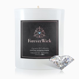 ForeverWick Surprise Candle with Diamond Inside | Foreverwick Candles | Fruit Scented Soy Candles Gifts for Women Aromatherapy Candle Wax | All-Natural Organic Soy Candle 14oz | 70h