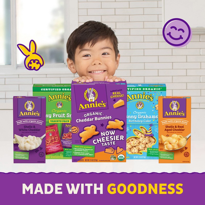 Annie's Macaroni and Classic Cheddar with Organic Pasta, Made with