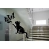 Cat Butterflies Vinyl Decal Sticker for Windows, Car Sticker, Cars