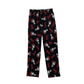 Scarface Tony Montana Men's Pajama Pants and Boxer Shorts 2 Piece Sets Sleepwear, Black/Red, Large
