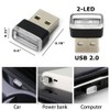 iJDMTOY Brilliant Red USB Plug-in Miniature/Nano LED Car Interior Ambient