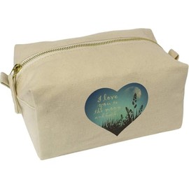 'Love You to The Moon and Back' Canvas Wash Bag/Makeup Case (CS00043878)