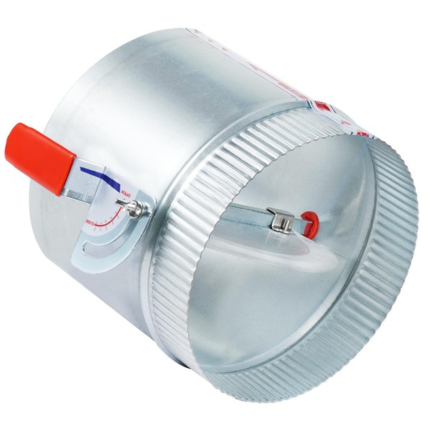 TA-VIGOR HVAC Duct 8 Inch Stainless Steel Backdraft Damper -