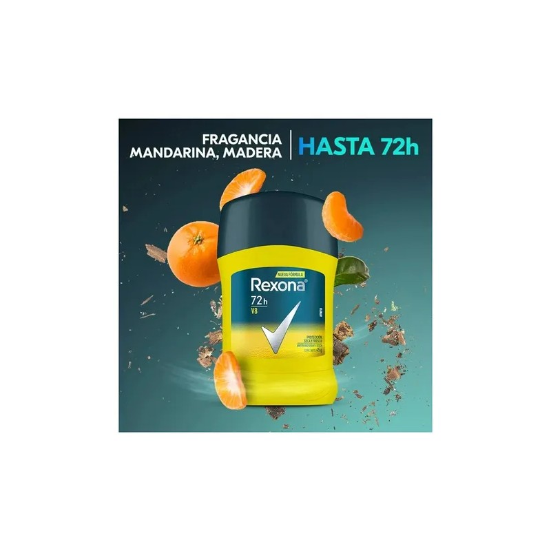 Antitranspirante En Barra Rexona Men V8 Pack de 4 Piezas De