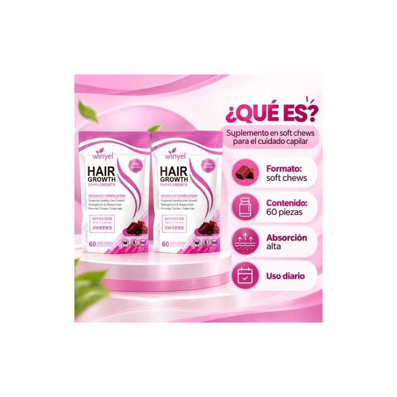 Suplemento Para El Cabello 2 Frascos