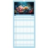 Family Planner 2025 - Fish Fantasy with 5 Columns (Wall