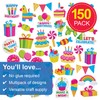 Baker Ross FN095 Birthday Foam Stickers - Pack of 150,