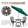 PATIO-IN Patio Bistro Set 3 Piece Cast Aluminum Bistro Set,