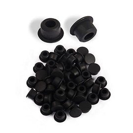 GINTOOYUN 50pcs DC Port Anti Dust Cap Cover Plugs DC Power Supply Dustproof Plug Soft Silicone Protector for Ethernet Switch, Router,etc.